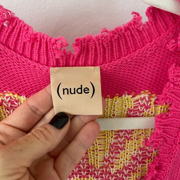 NUDE 100% Cotton relaxed fit sweater vest. - Picture 5 of 9